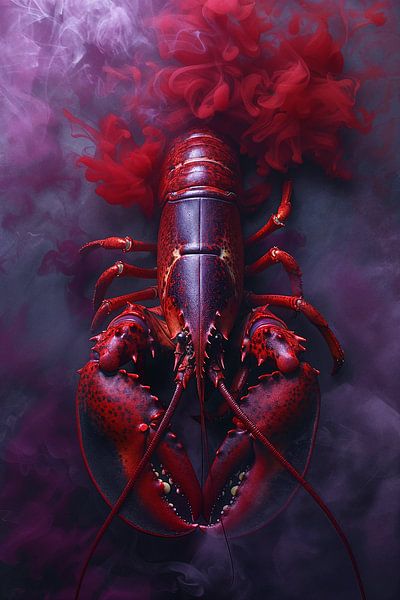 Lobster Luxe - magical purple with red by Marianne Ottemann - OTTI