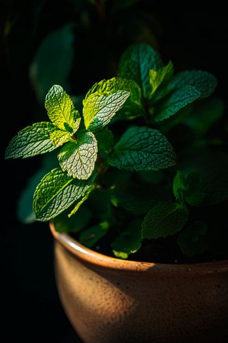 Munt in een pot