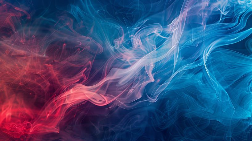 Colourful smoke on a dark background by de-nue-pic
