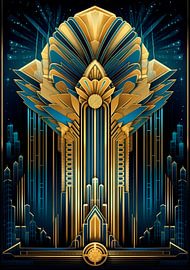 Art Deco Print Poster Wall Art Art Print by Niklas Maximilian