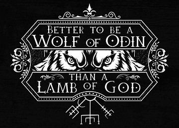 Noorse Mythologie - Wolf van Odin van Pixelbull Design