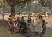 Im Bois de Boulogne bei Paris, Isaac Israels, um 1906. von Marieke de Koning Miniaturansicht