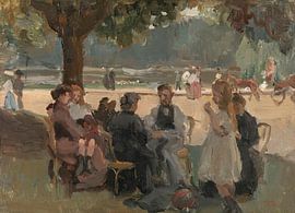 In the Bois de Boulogne near Paris, Isaac Israels, ca. 1906.