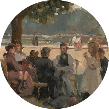 In het Bois de Boulogne bij Parijs, Isaac Israels, ca. 1906