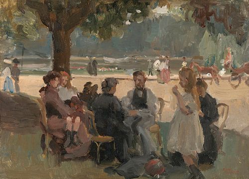 In het Bois de Boulogne bij Parijs, Isaac Israels, ca. 1906