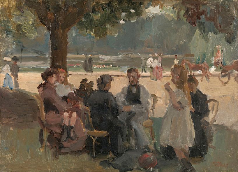 Im Bois de Boulogne bei Paris, Isaac Israels, um 1906. von Marieke de Koning