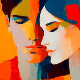 Couple coloré sur Harry Hadders Design