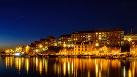 Sommerabend nach Sonnenuntergang in Karlskrona Schweden von Evert Jan Luchies