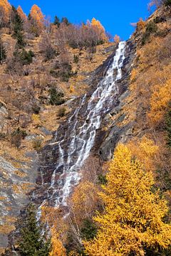 Golden waterfall in Hintermuhr by Christa Kramer
