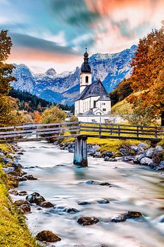 St. Sebastian in Ramsau van Dirk Rüter