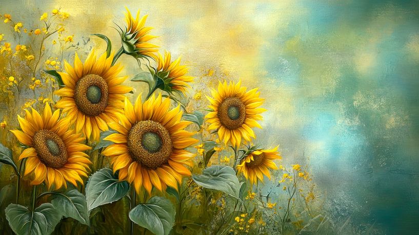 Sunflower beauties by Jutta Maria Pusl