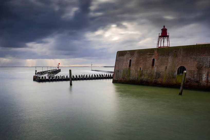 Dutch clouds over the harbour of Vlissingen on the coast of Zeeland by gaps photography