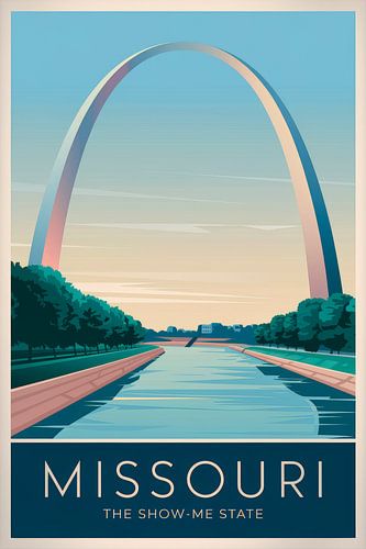 Missouri Vintage Travel Poster