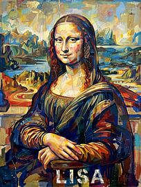 Mona Lisa (abstract) by Patrick Ouwerkerk