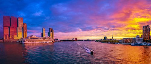 Coucher de soleil sur la Meuse