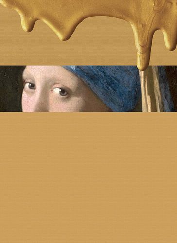 Girl with a Pearl Earring - New Renaissance by Moonheart Artworks