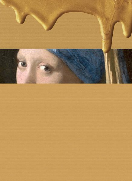 Girl with a Pearl Earring - New Renaissance by Moonheart Artworks