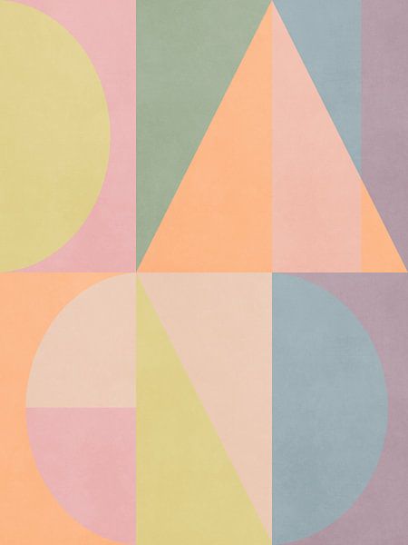 Pastel Geometric 1 par Georgia Chagas