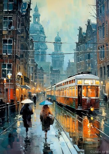 Amsterdam sous la pluie