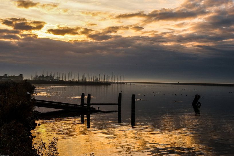 Sunset on the Gooimeer. by Brian Morgan