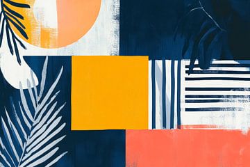 Abstrakte Komposition mit Farben und Formen von Poster Art Shop