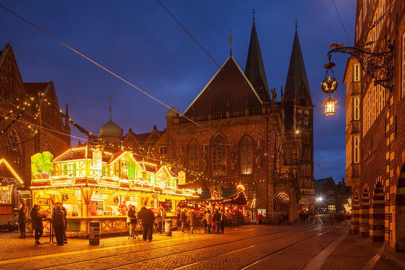 Weihnachtsmarkt, altes Rathaus, Bremen von Torsten Krüger