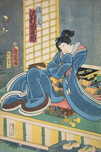 Azuma Nishiki-e (gravure sur bois en couleur)