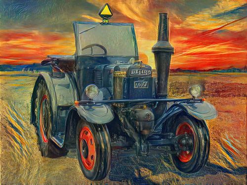 Tracteur Lanz Eilbulldog styled by Edvard Munch