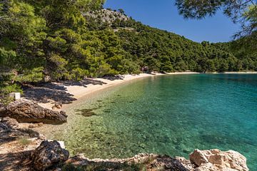 Duba Strand Kroatië van Peter Schickert
