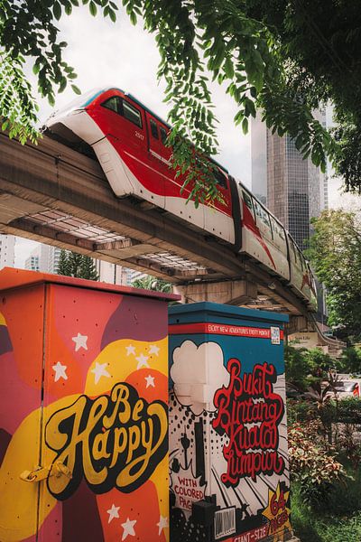 Buntes Kuala Lumpur: Monorail und Streetart an Bukit Bintang von NZME Photography