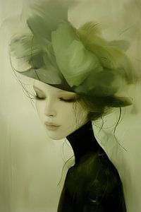 Vrouw groen