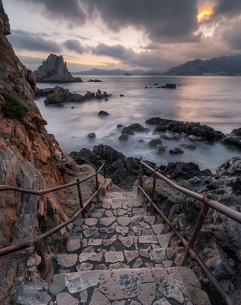Strandspaziergang in goldener Stille von fernlichtsicht