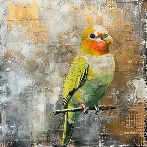 Malerei Bunte Papagei von Kunst Laune