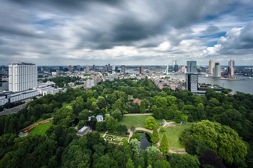 Clouds over Rotterdam's skyline from the Euromast