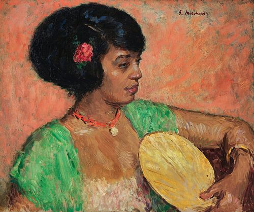 Une femme dans une étude - Gari Melchers, 1916