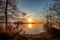 Sonnenuntergang auf der Zuwe in Kortenhoef