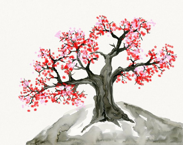 Alter Blütenbaum von Bianca Wisseloo