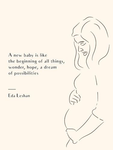 Schwangere Frau - Neutrale Farbe