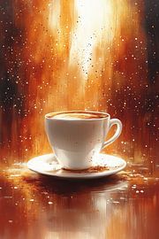 eine Tasse Kaffee oder Cappuccino