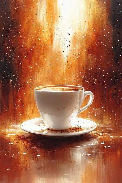 cup of coffee or cappuccino by Egon Zitter