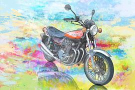 Kawasaki motorbike by Rinke Baaima