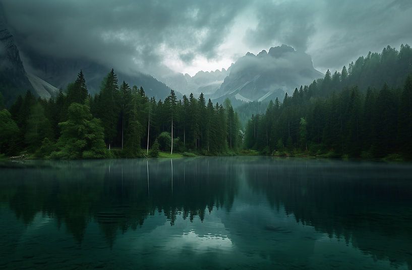 Seeblick im Morgendunst von fernlichtsicht