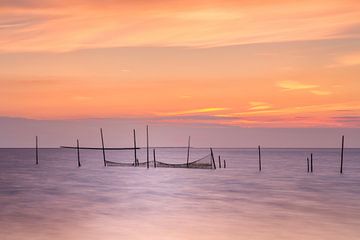 Zee zonsondergang Rockanje Zeeland  van Silvia Thiel