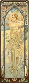 De tijden van de dag - Helderheid van de dag, Alfons Mucha