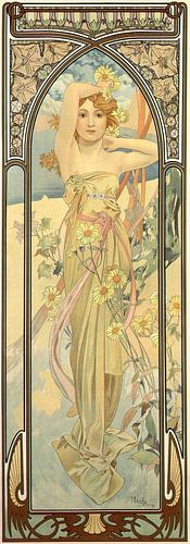 De tijden van de dag - Helderheid van de dag, Alfons Mucha