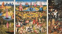 Painting Garden of Delights (full triptych) - Hieronymus Bosch by Schilderijen Nu thumbnail