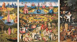 Painting Garden of Delights (full triptych) - Hieronymus Bosch