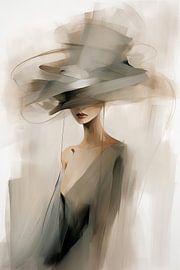 Woman with hat by Bert Nijholt