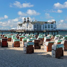 Sommer am Strand von Sellin auf Rügen von Markus Lange