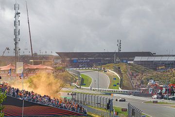 Vue d'ensemble du Circuit CM.com de Zandvoort pendant le Grand Prix de Hollande de Formule 1 (Grain  sur Justin Suijk